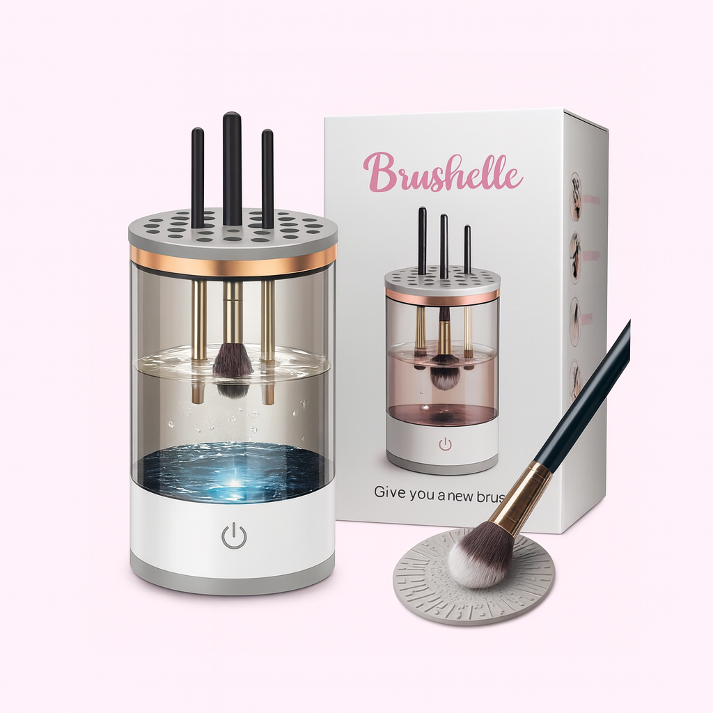 Brushelle™ Clean Pro – מנקה מברשות איפור אוטומטי